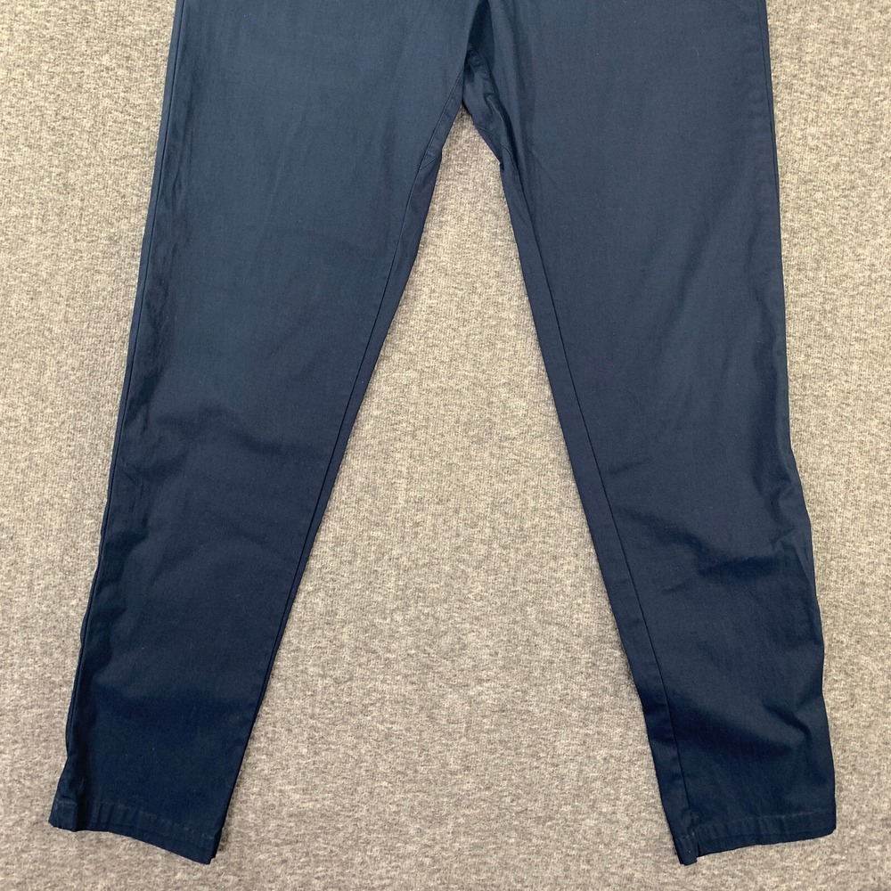 Lululemon ABC Pants Men 33x31 Navy Blue Chino Trousers Performance Warpstreme - Picture 2 of 12